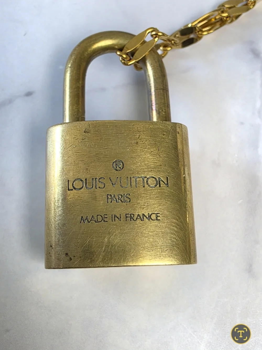 Louis Vuitton Lock & Key Necklace Set on Unbranded Layered Chains - Picture 7 of 8